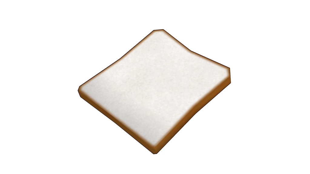 【3Dモデル】食パン