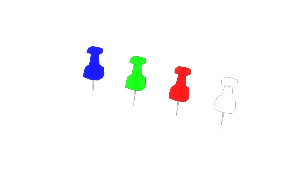 【3Dモデル】プッシュピン・画鋲