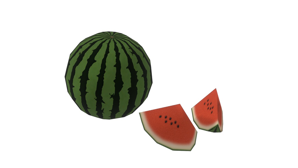 【3Dモデル】スイカ