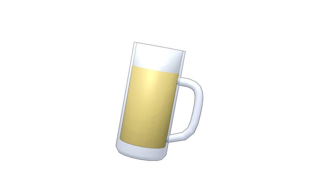 【3Dモデル】ビールジョッキ