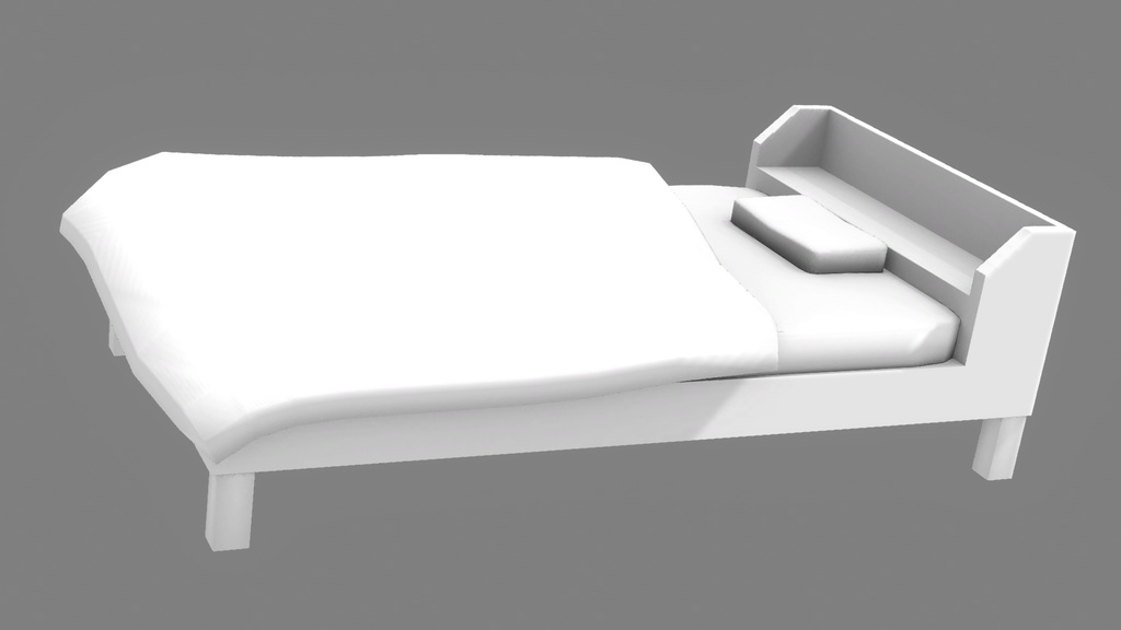 【3Dモデル】ベッド