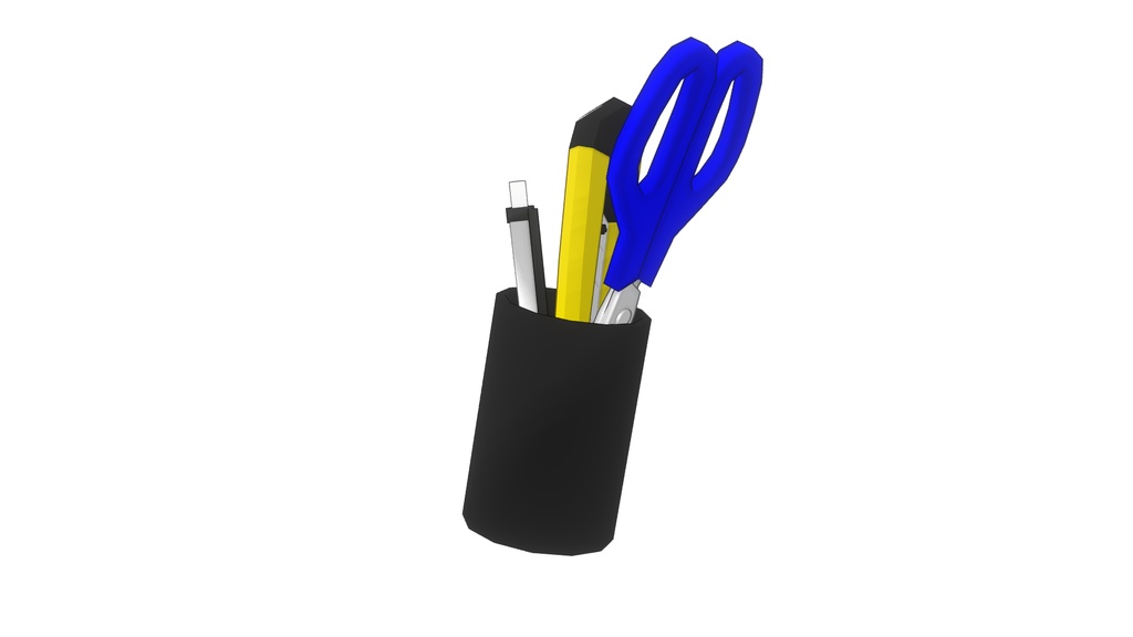 【3Dモデル】ペン立て 小物入れ