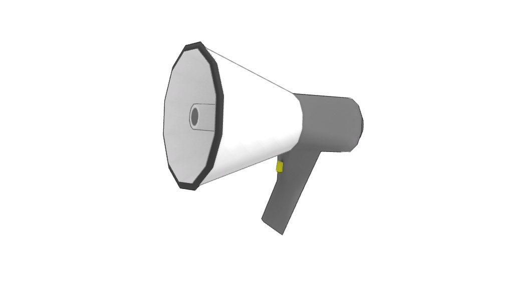 【3Dモデル】拡声器