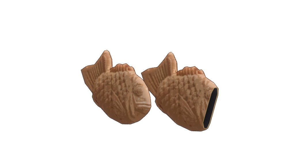 【3Dモデル】たい焼き