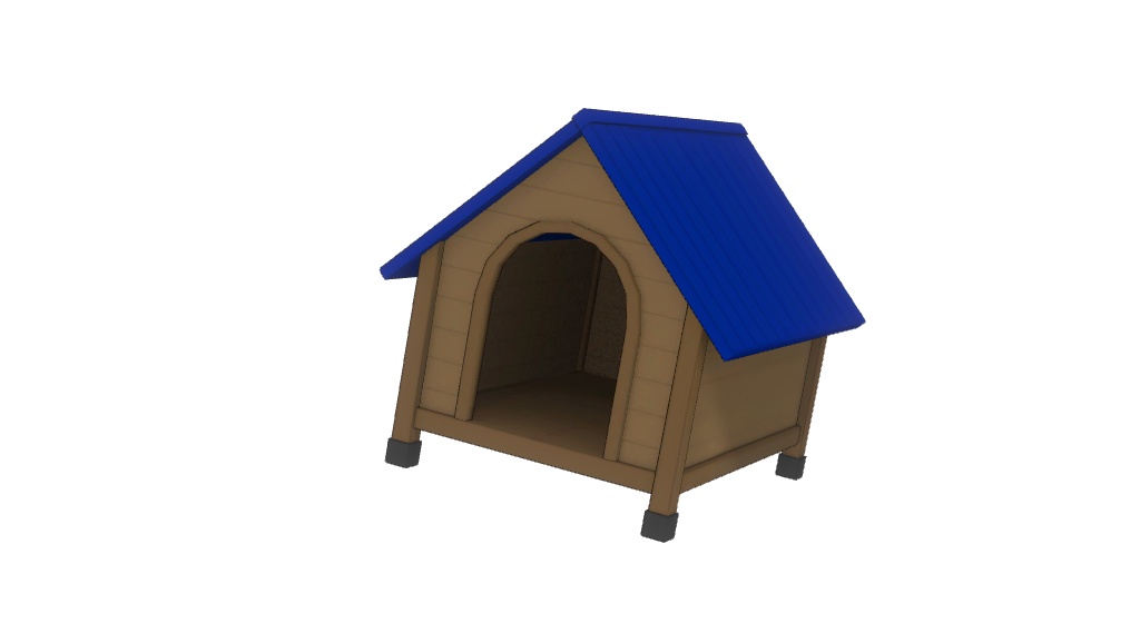 【3Dモデル】犬小屋