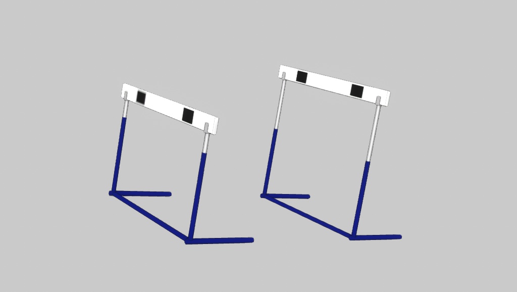【3Dモデル】ハードル　シェイプキーで高さ調整可能