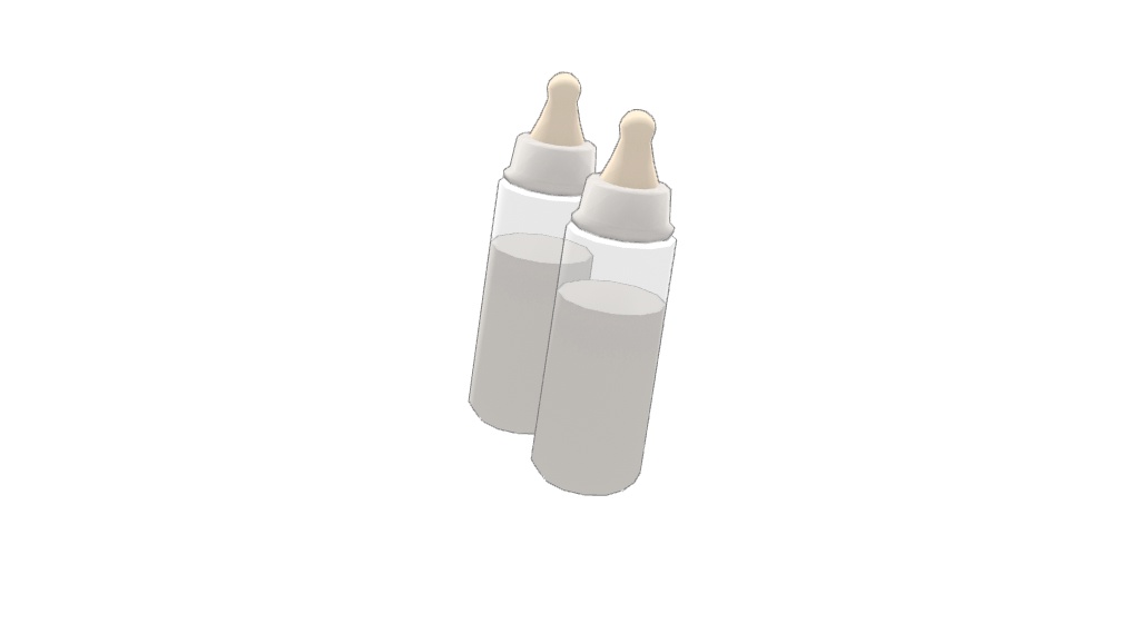 【3Dモデル】哺乳瓶