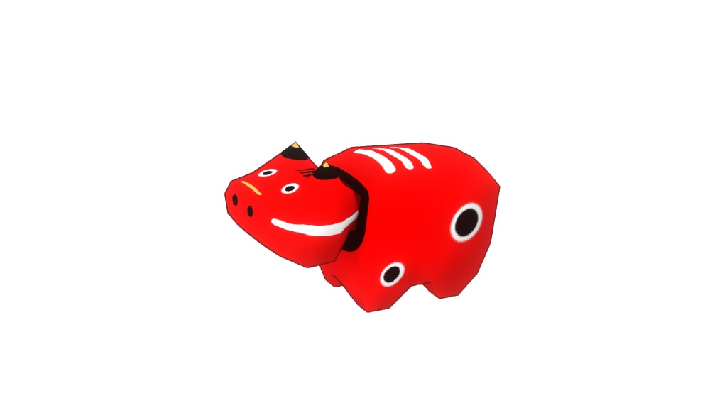 【3Dモデル】赤べこ