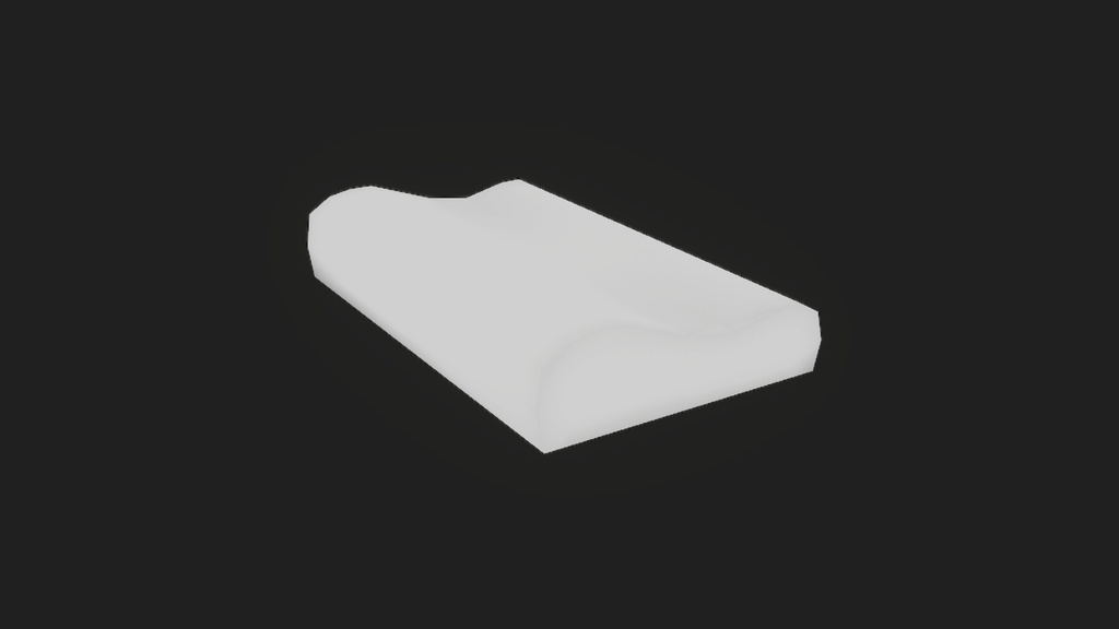 【3Dモデル】低反発枕 安眠枕