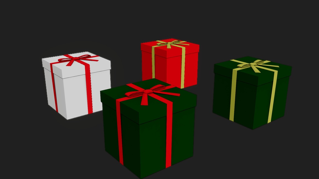 【3Dモデル】プレゼントボックス