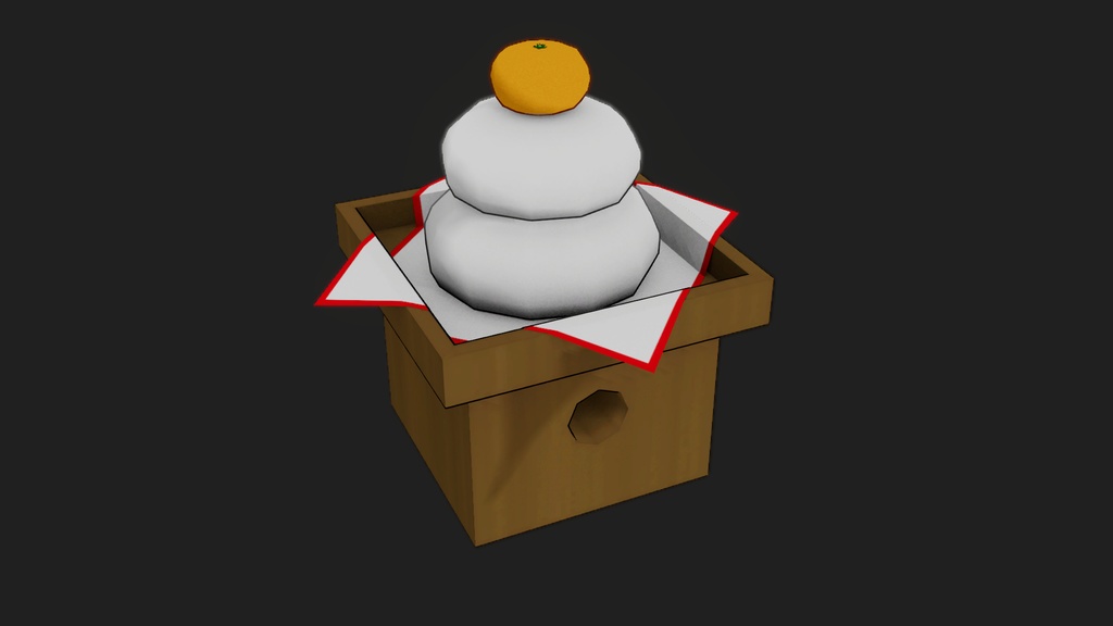 【3Dモデル】鏡餅