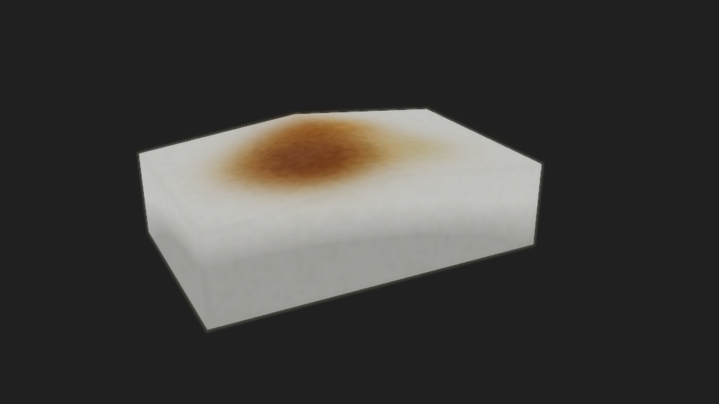 【3Dモデル】お餅　切餅　焼き餅