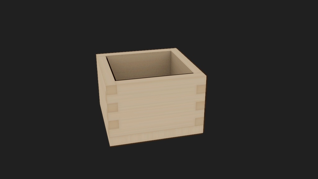 【3Dモデル】升　枡