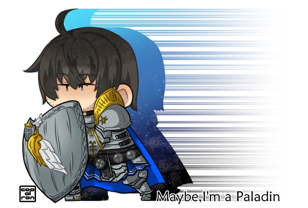 【頭割り5】ナイトちょとわかるTシャツ【FF14】