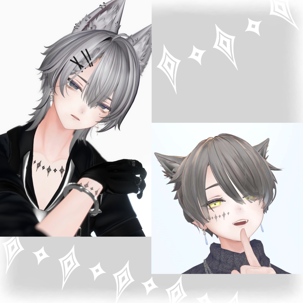 【無料】diamond tatoo タトゥーテクスチャ