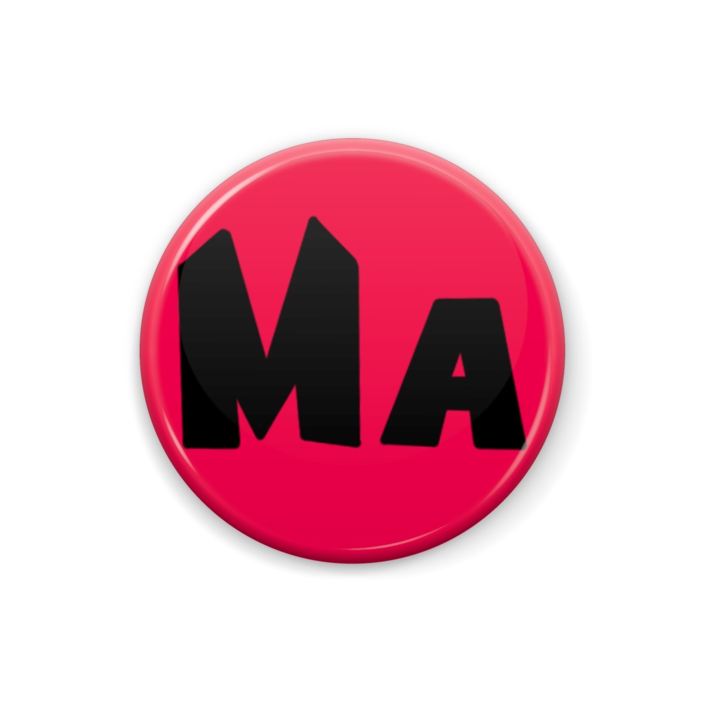 エンマの缶バッジ「MA」