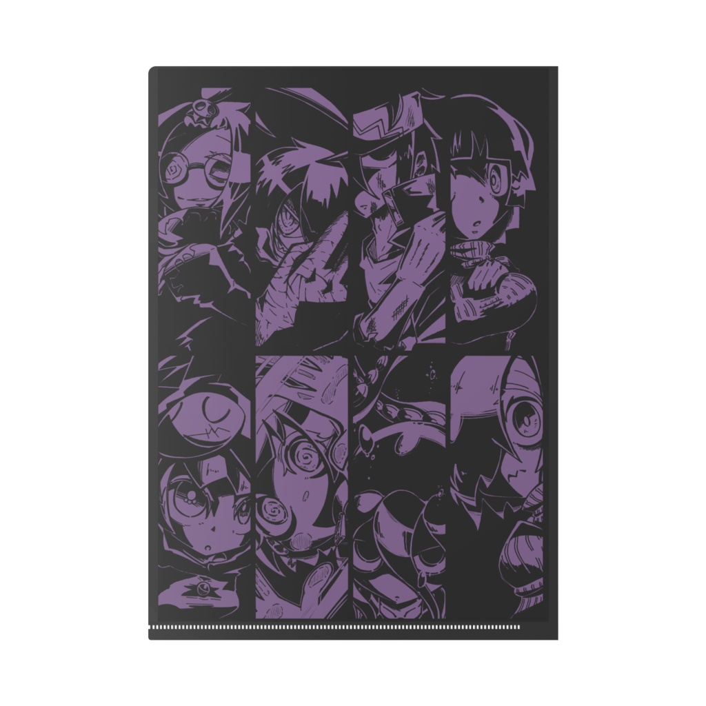 歴代キャラクタークリアファイル