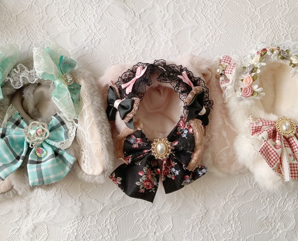 10cmぬい用着ぐるみ ふわふわたれ耳のうさぎちゃん