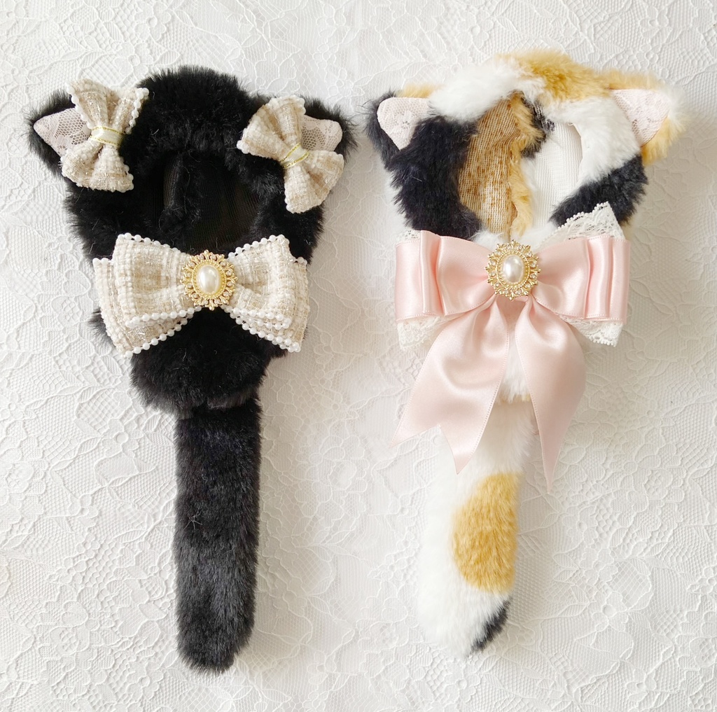 10cmぬい服着ぐるみ　しっぽが可愛いねこちゃん