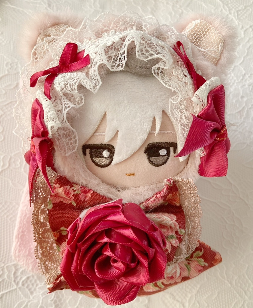 10cmぬい用着ぐるみ ふわふわしっぽのくまちゃん