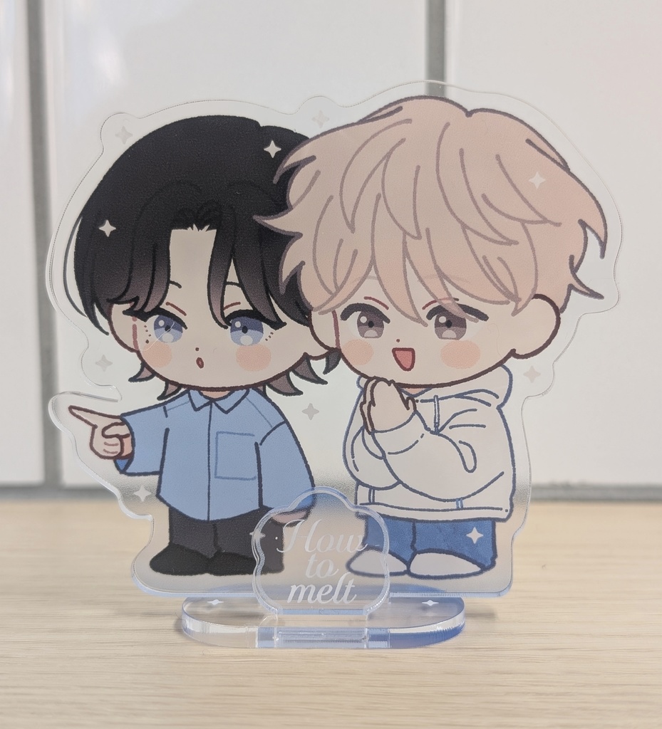 【受注販売】ミニアクリルスタンドプレート【How to melt】