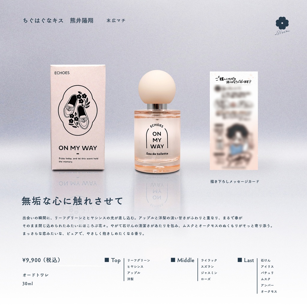 【受注販売】香水(全2種)【ちぐはぐなキス】