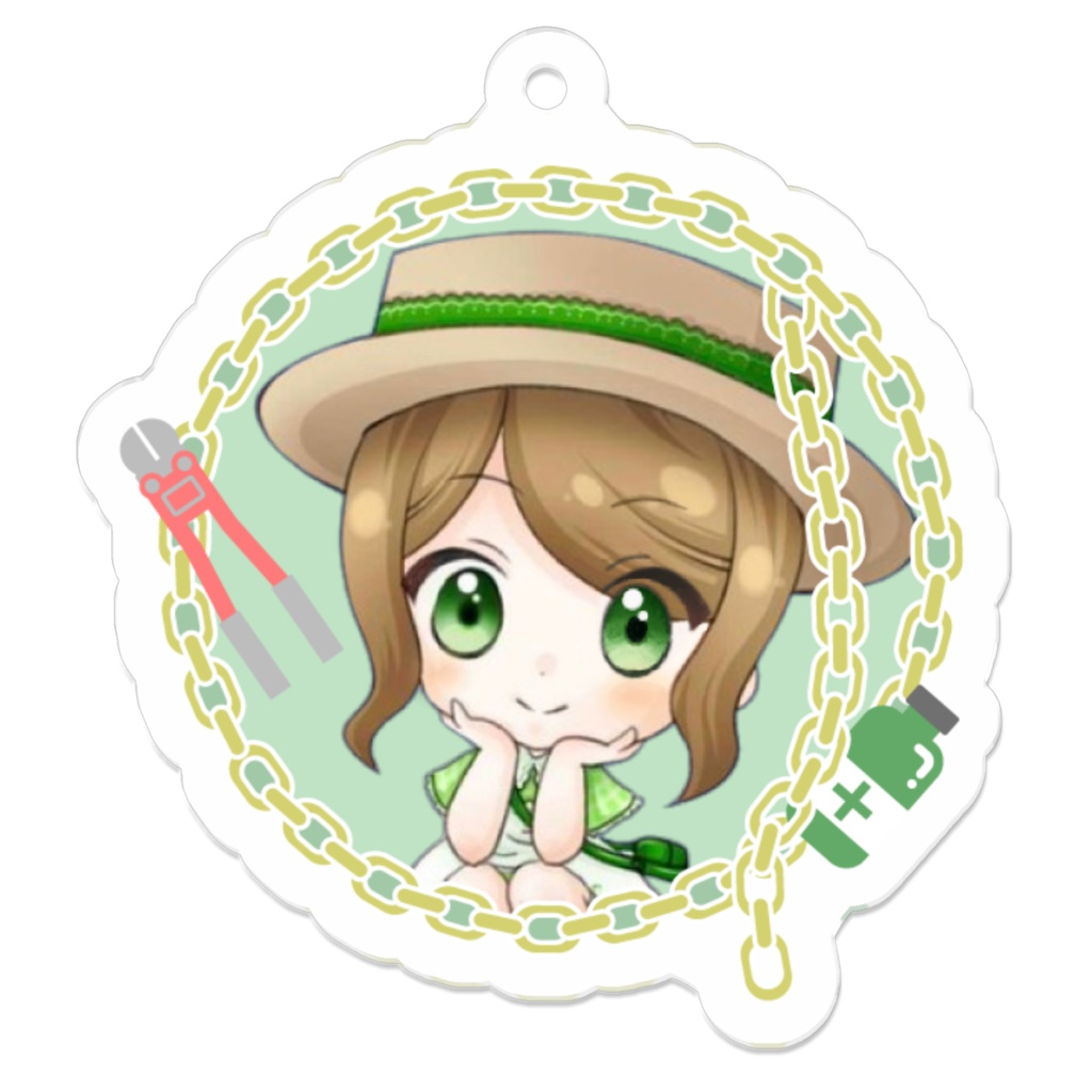 るなのはこにわロゴ アクリルキーホルダー