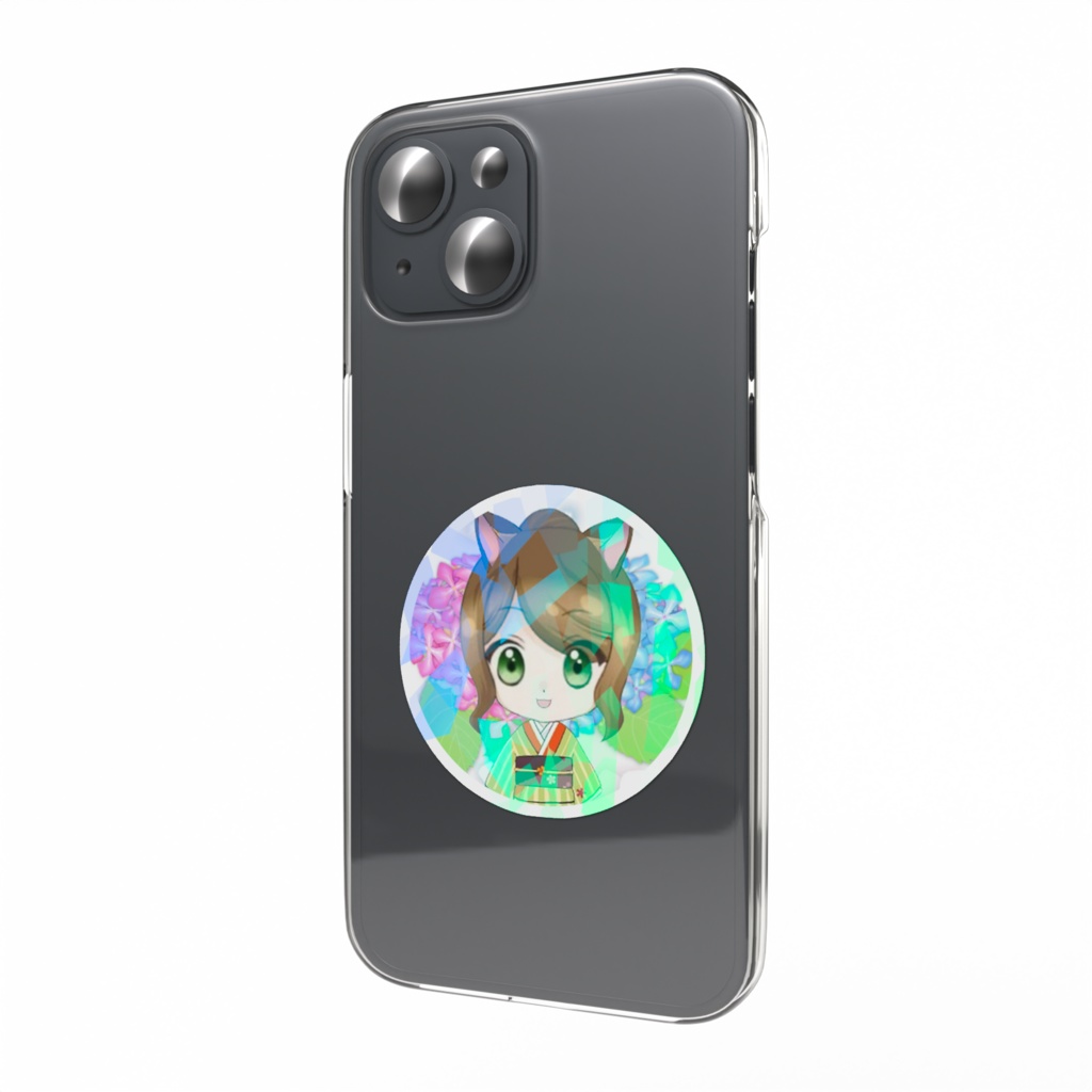 るなのはこにわ ホログラムスマホステッカー