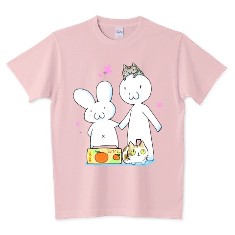 うなあちTシャツ/ピーチ　Mサイズ