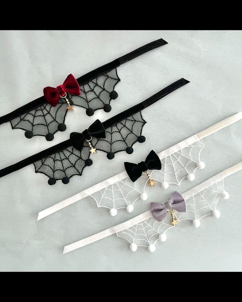 【ぬい服】🕸️くもの巣ケープ🕸️