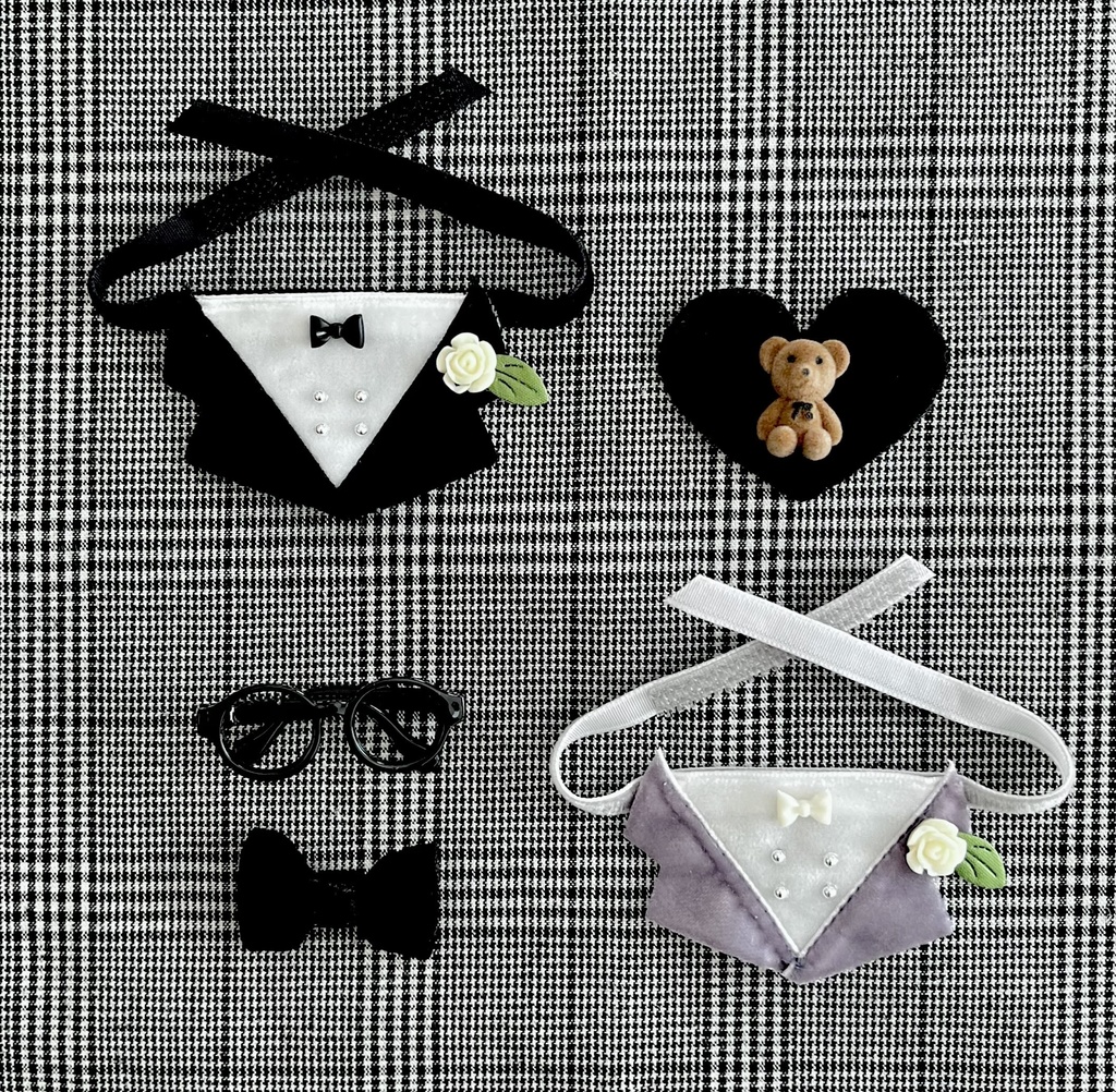 【ぬい服】フォーチュンなタキシードチャーム