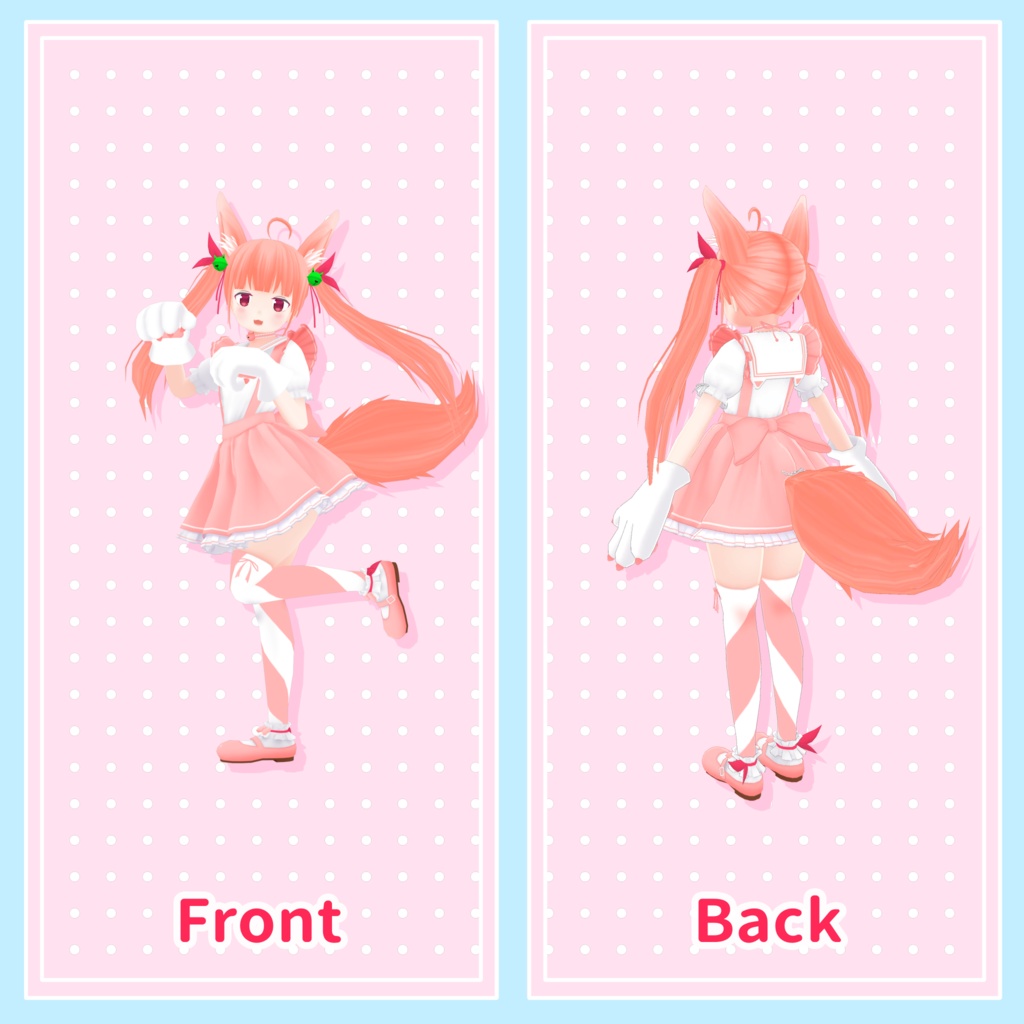 VRChat対応3Dモデル「ゆきたまちゃん 2」