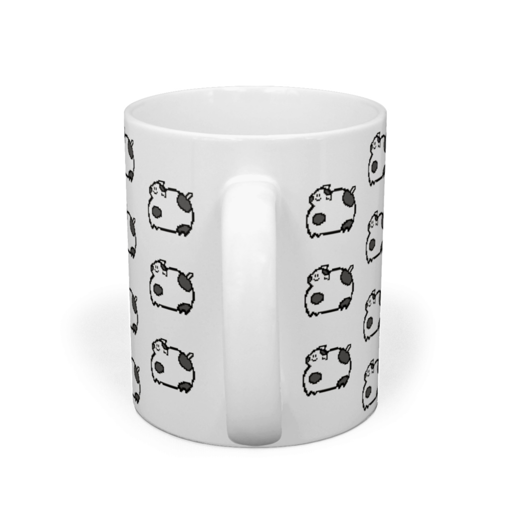 子牛いっぱいマグカップ(ドット絵)