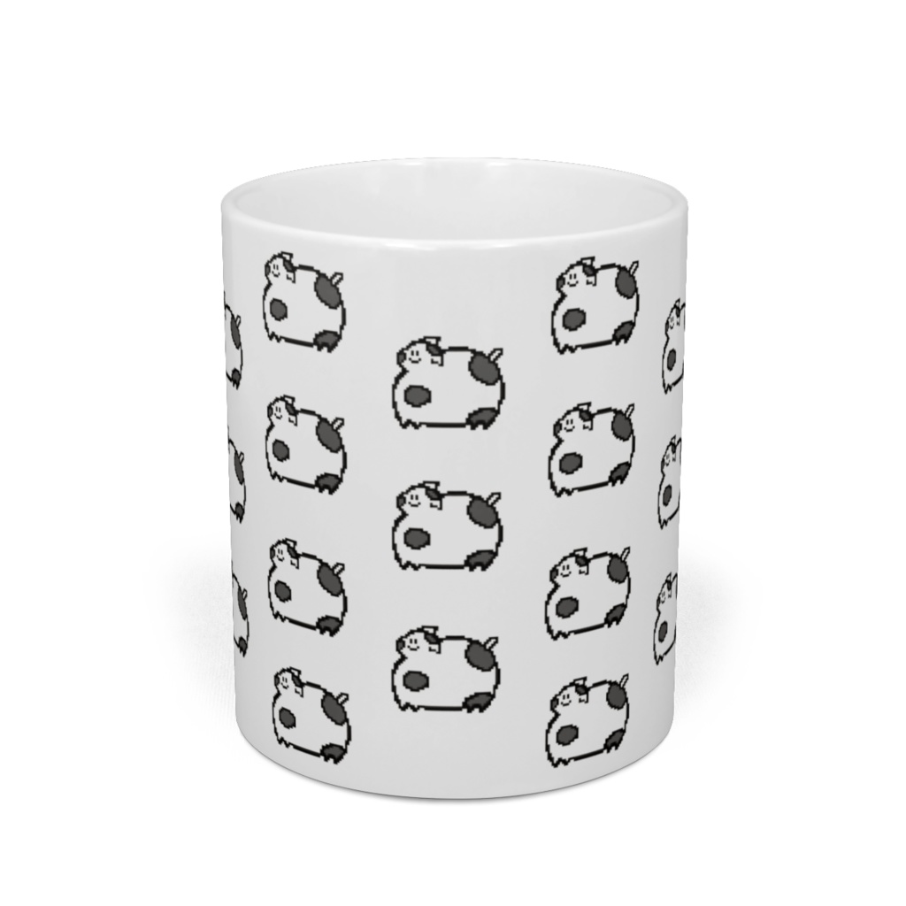 子牛いっぱいマグカップ(ドット絵)