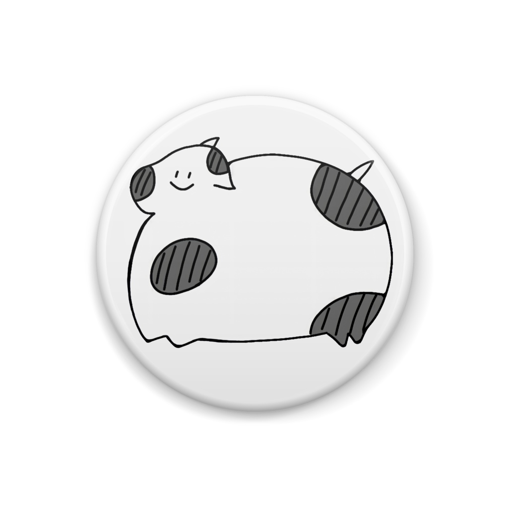 可愛い子牛の缶バッジ