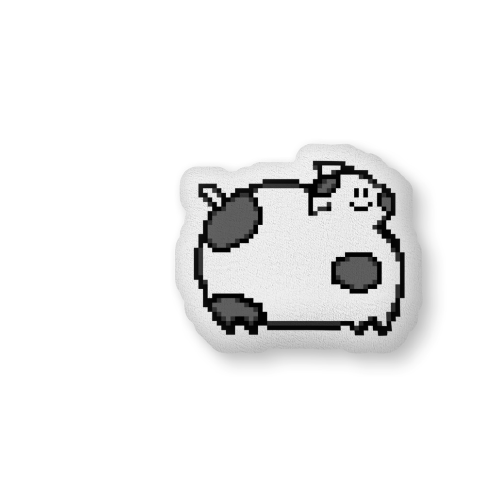 可愛い子牛のふかふかクッション(ドット絵)