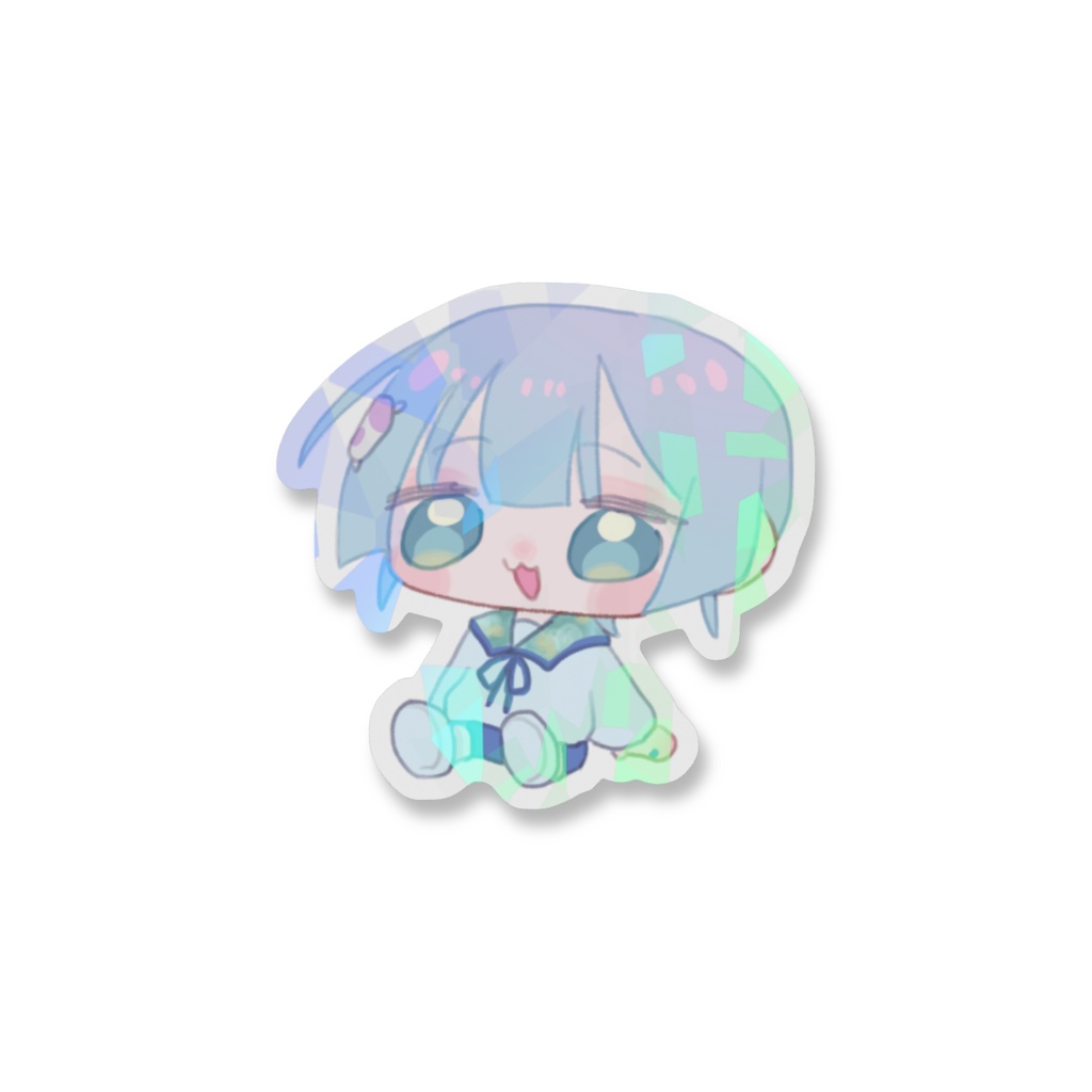 ちょこんもぅもぅのキラキラステッカー