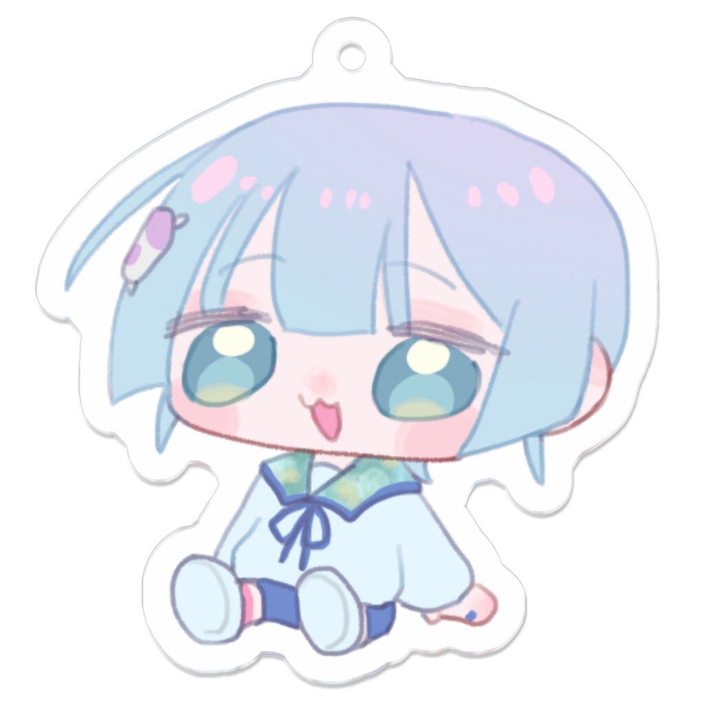 ちょこんもぅもぅのアクリルキーホルダー
