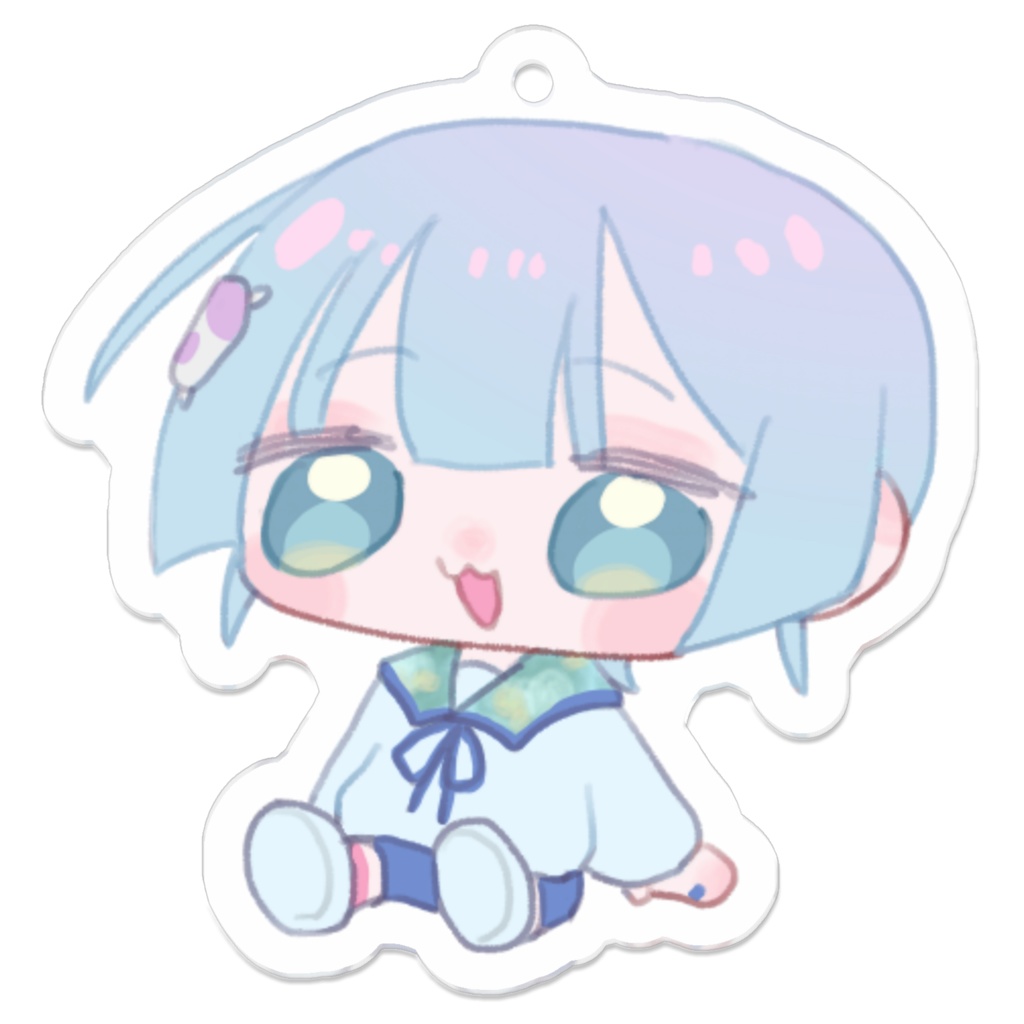 ちょこんもぅもぅのアクキー(コーティング無し)