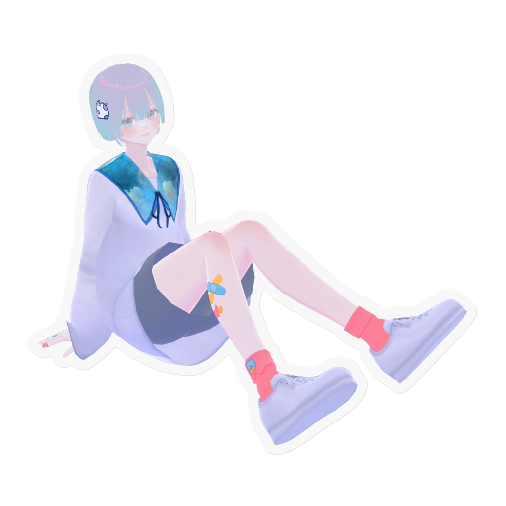 まぁまぁ大きいもぅもぅステッカー