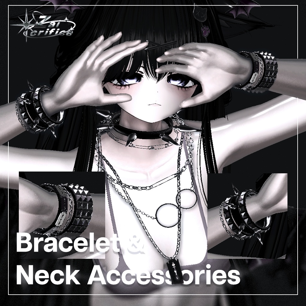 「複数アバター対応」 Bracelet & Neck Accessories