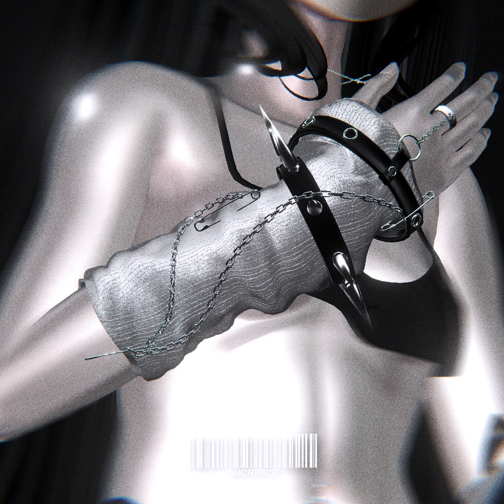 「8アバター対応」 Striped Arm Warmers