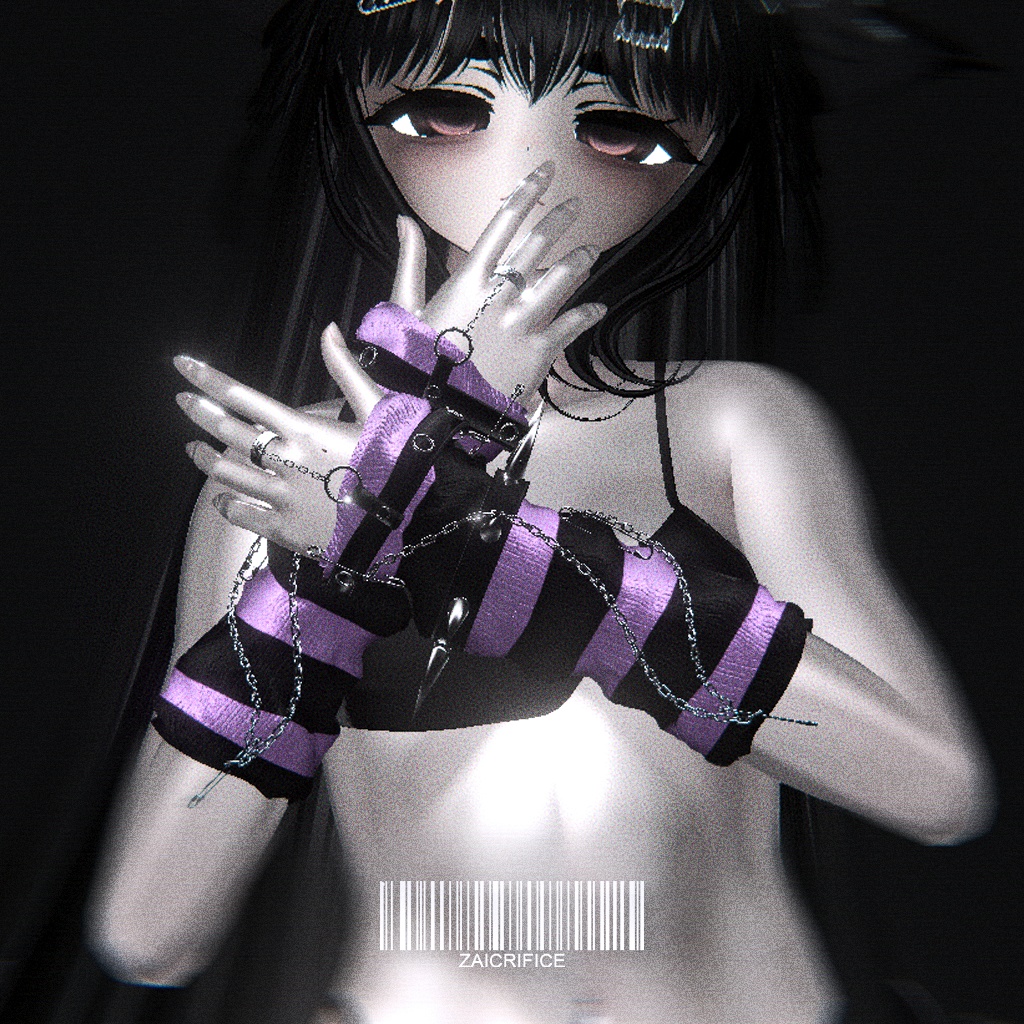 「8アバター対応」 Striped Arm Warmers