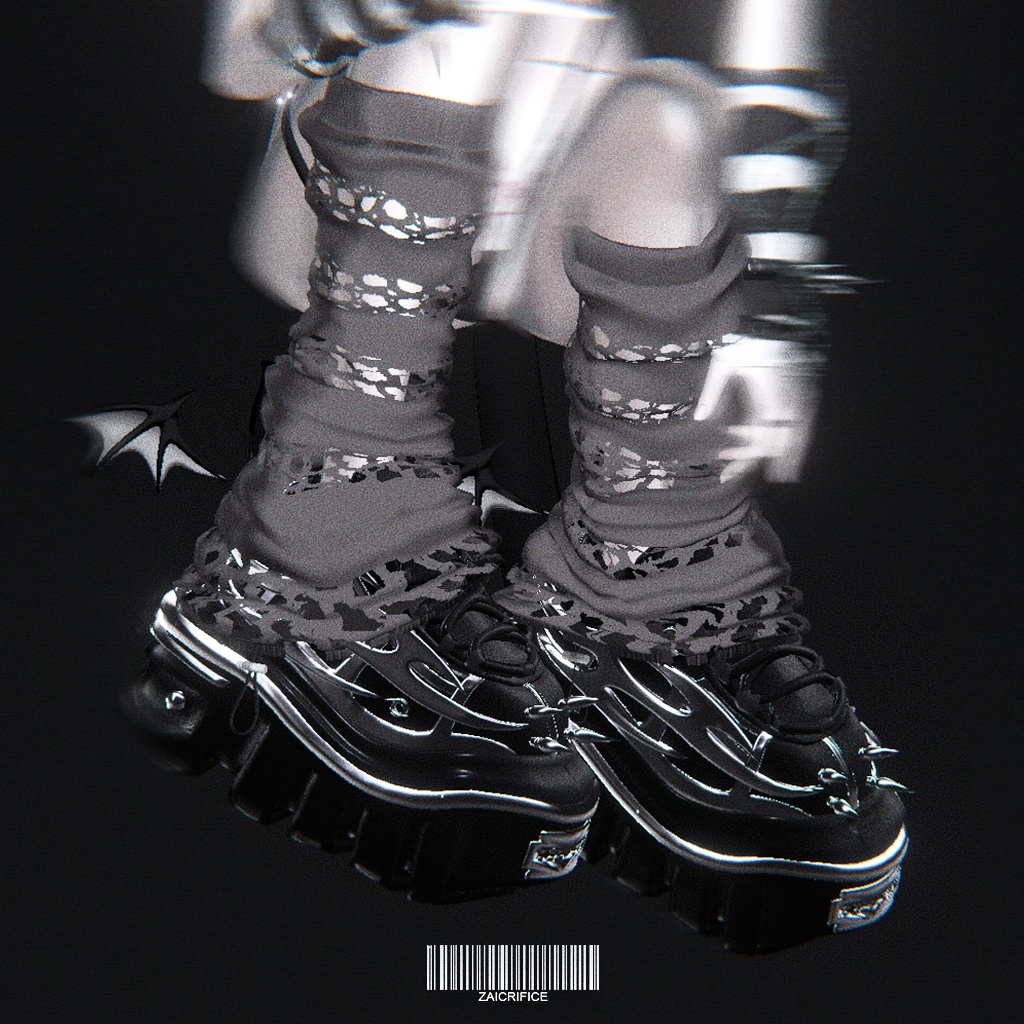 「8アバター対応」 Leg Warmers & Platform Shoes