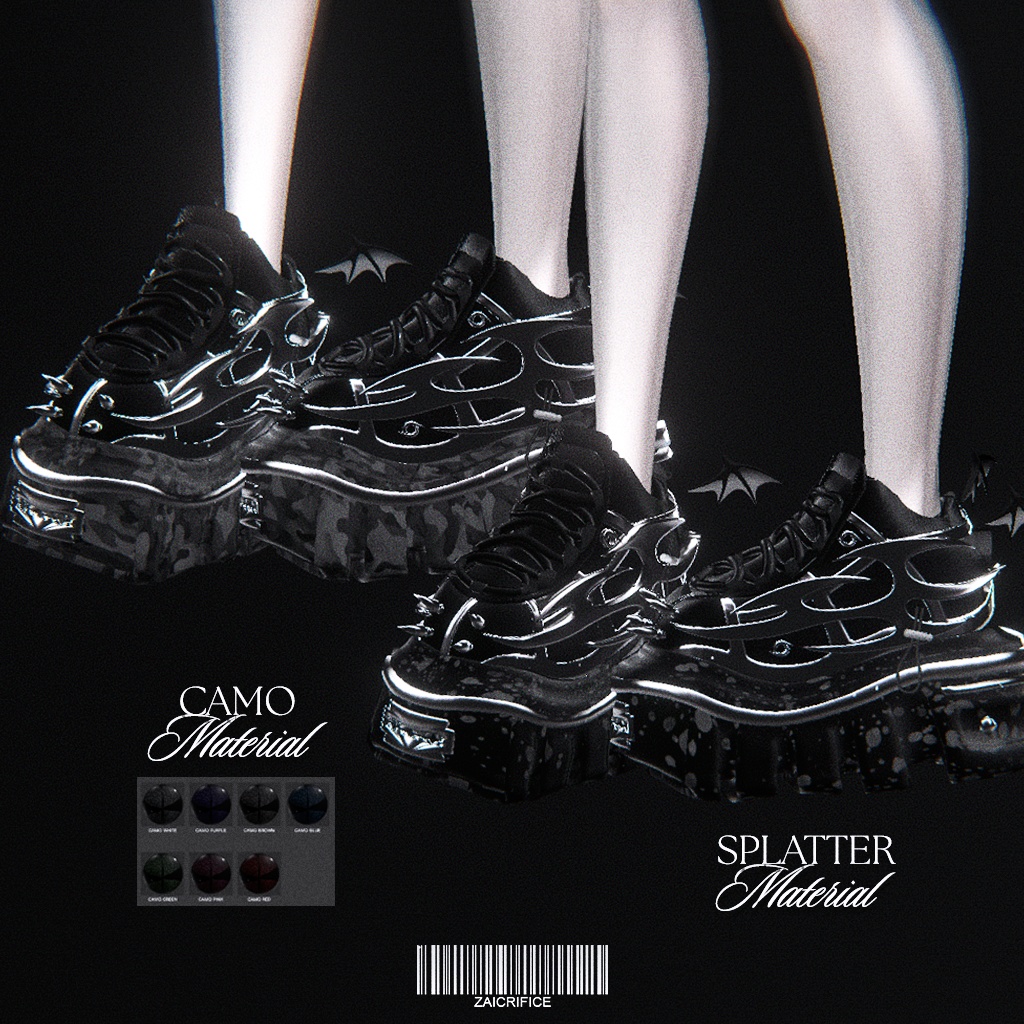 「8アバター対応」 Leg Warmers & Platform Shoes