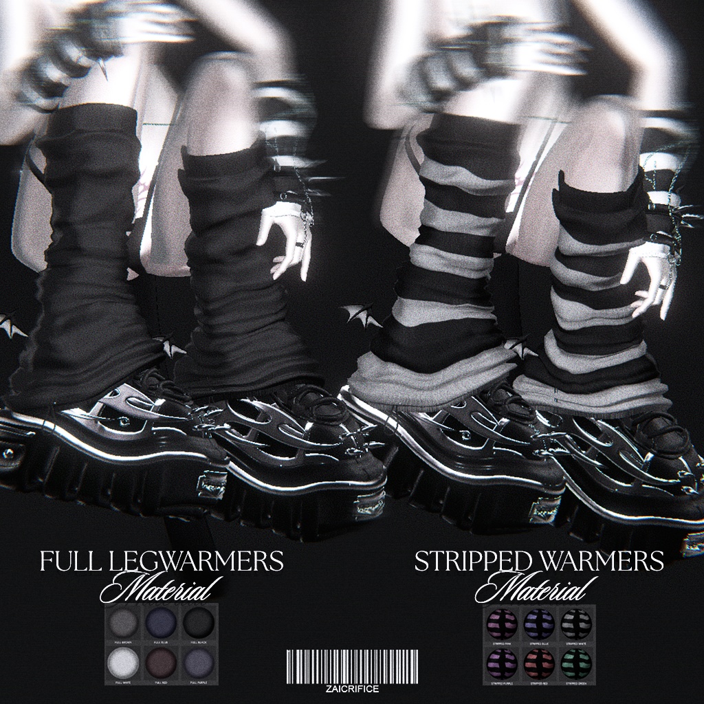 「8アバター対応」 Leg Warmers & Platform Shoes