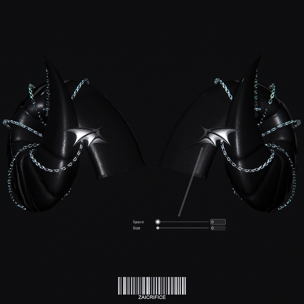 「複数アバター対応」 Chained Horns