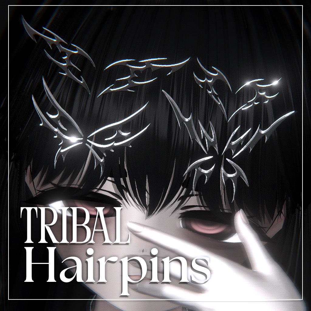 「複数アバター対応」Tribal Hairpins