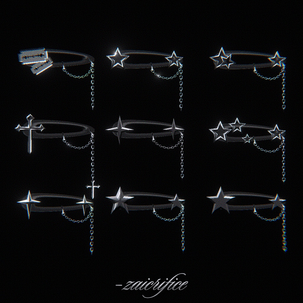 ✩FREE/無料✩ 「複数アバター対応」 Y2K Hair Clips