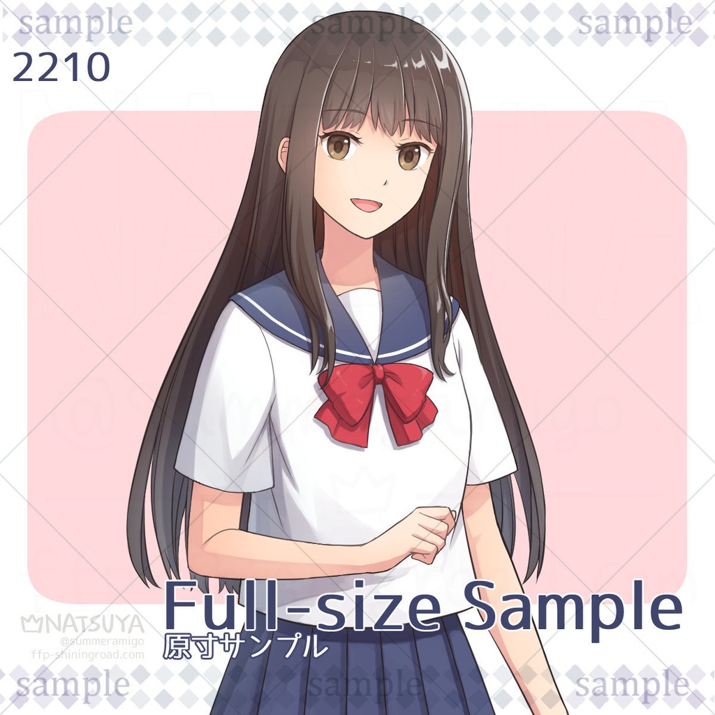 【立ち絵】2210【表情6種】イメージ:女子高生、モブ、現代、お嬢様